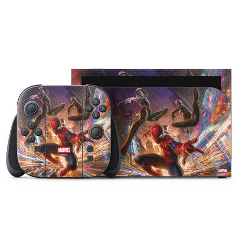 Marvel Spiderman Group Wall Nintendo Skins